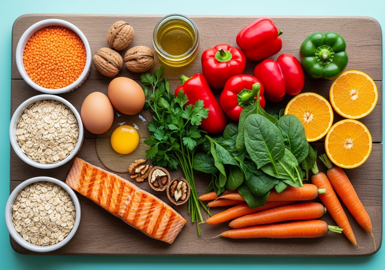 Renkli sebze-meyve, baklagil, tam tahıl, yumurta ve balık: mikro besin çeşitliliği