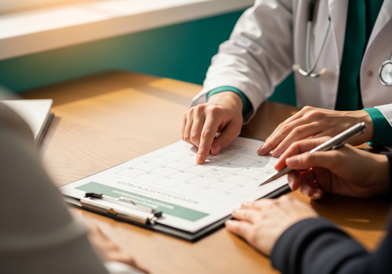 Yaşam dönemi bazlı kadın sağlığı danışması: hekim hastayla tarama takvimi üzerine konuşuyor