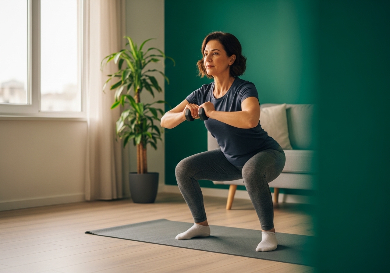 Evde kuvvet antrenmanı: kas korumak kilo kaybını sürdürülebilir kılar